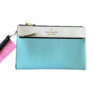 Kate Spade Staci Blue Colorblock Clutch